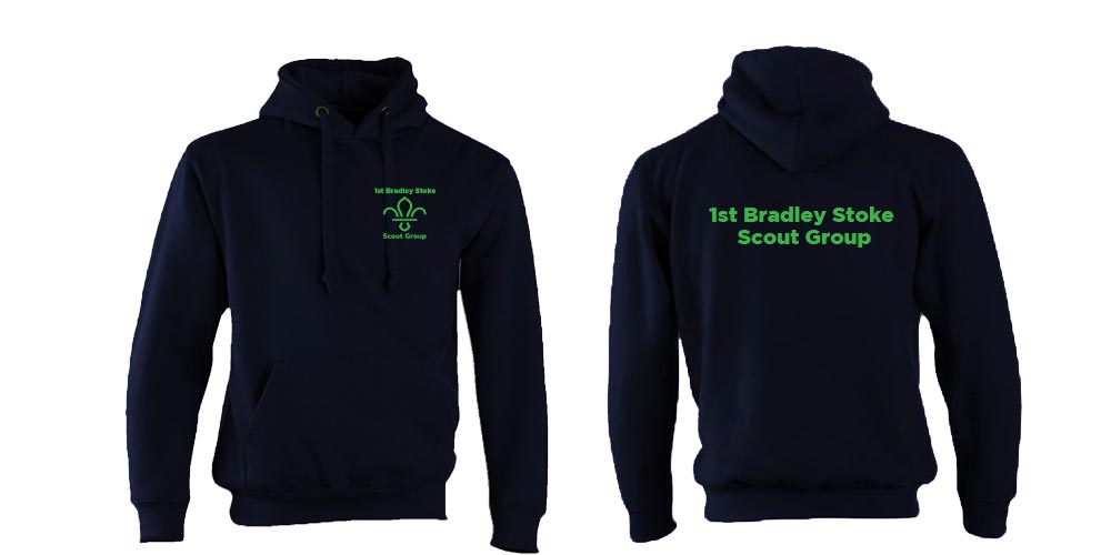 1st new bradley Adults hoodie navy