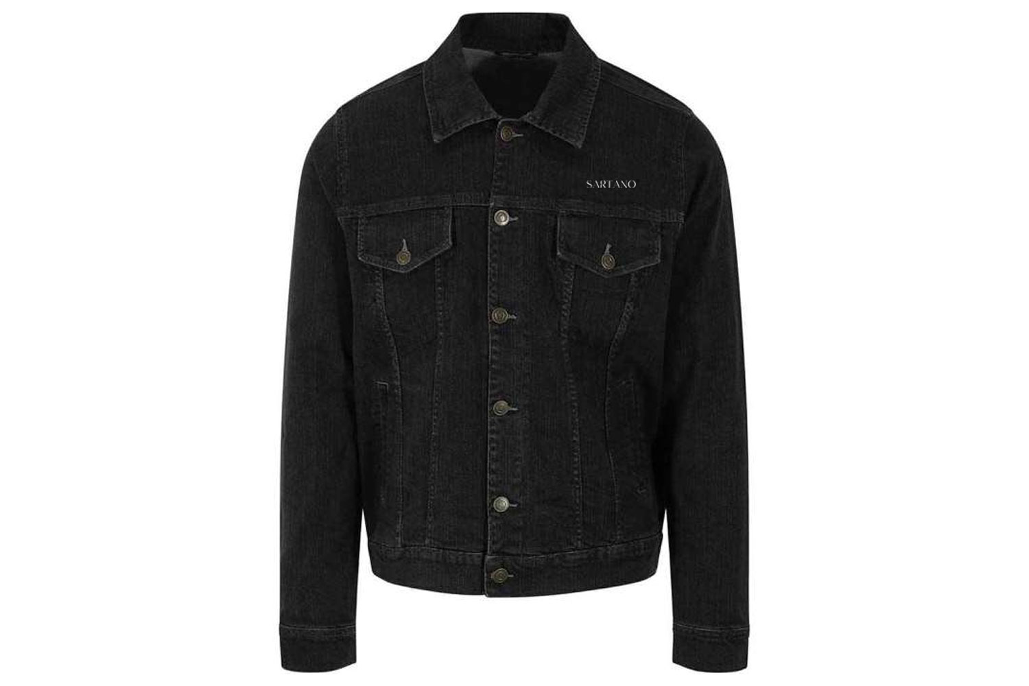 Sartanos Denim Jacket with White Logo