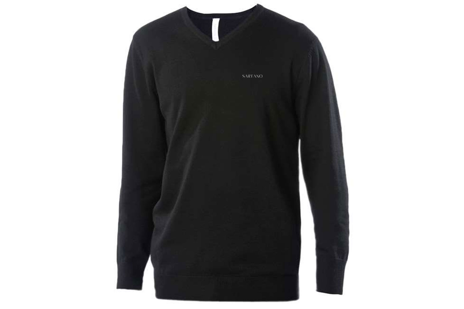 Sartanos V Neck Jumper White Logo