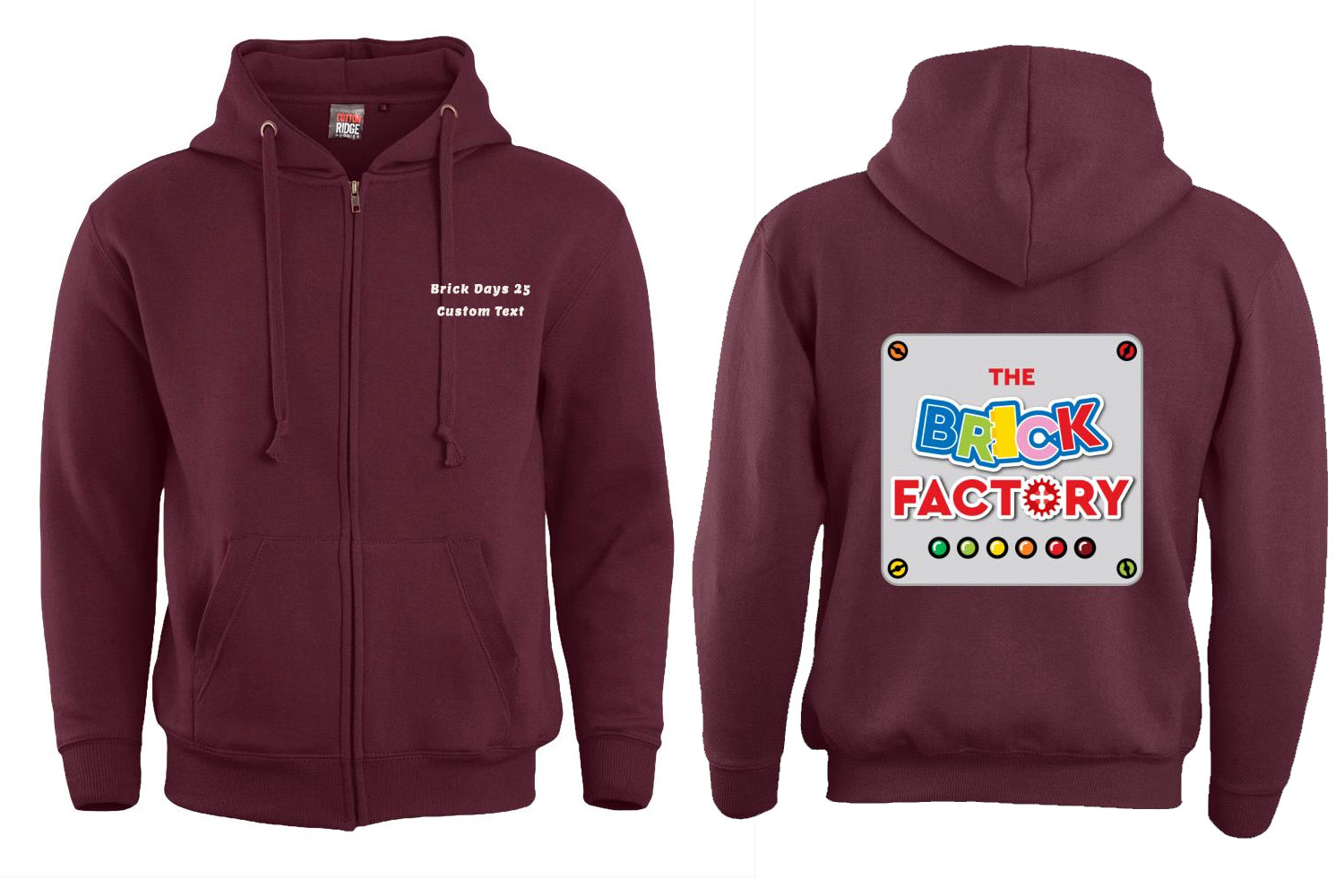 The Brick Factory Zip Hoodie