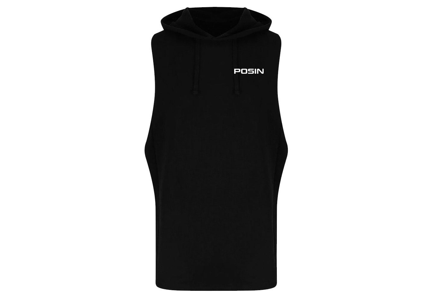 PA Sleeveless Muscle hoodie White Logo