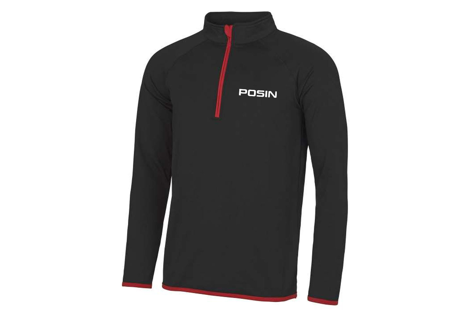 PA Cool Half Zip Sweat White Logo
