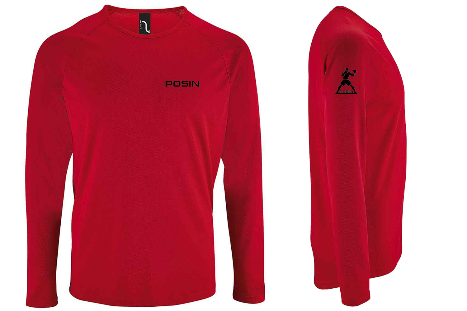 Sporty Long sleeve T-Shirt Black Logo