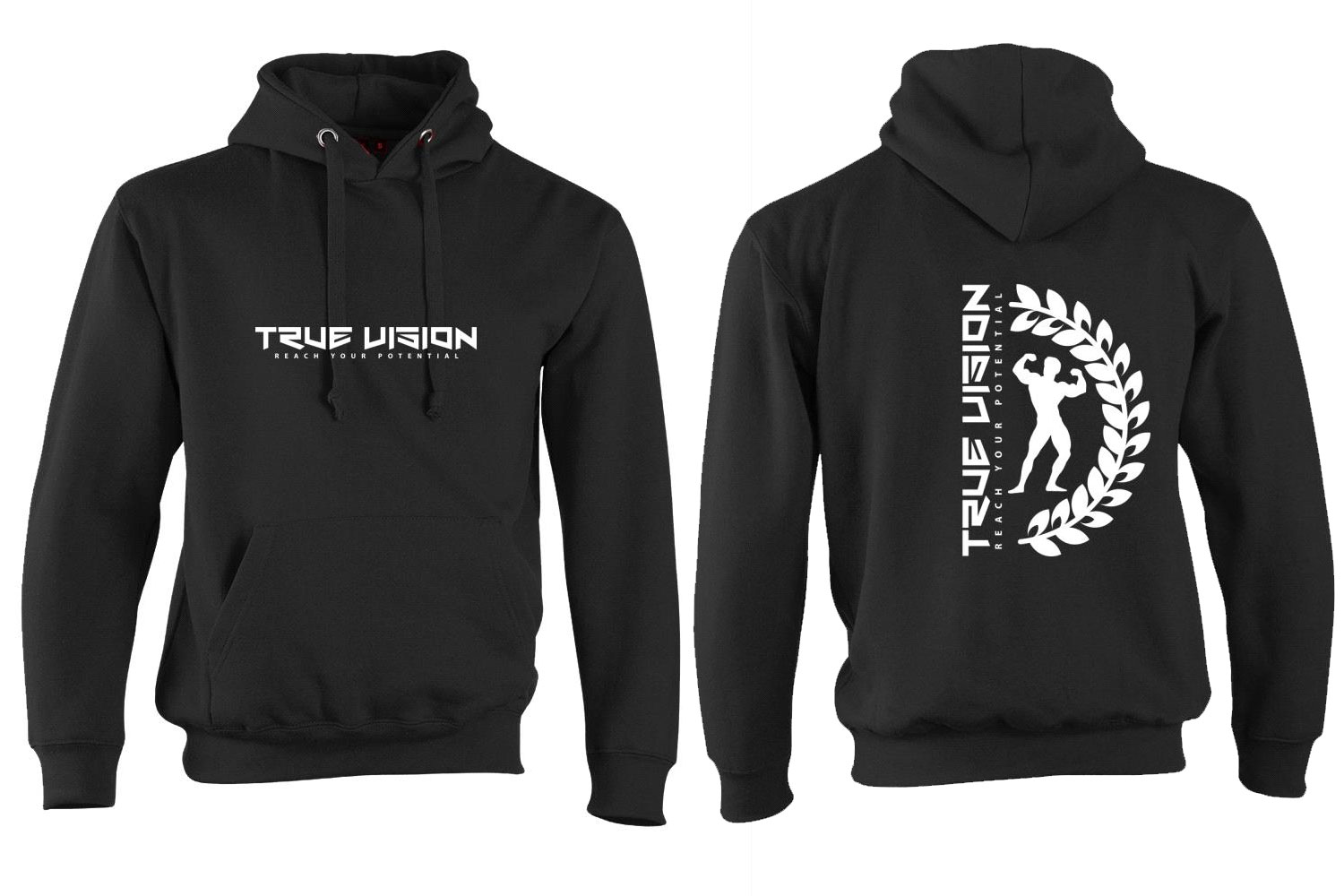TV College Hoodie White logo