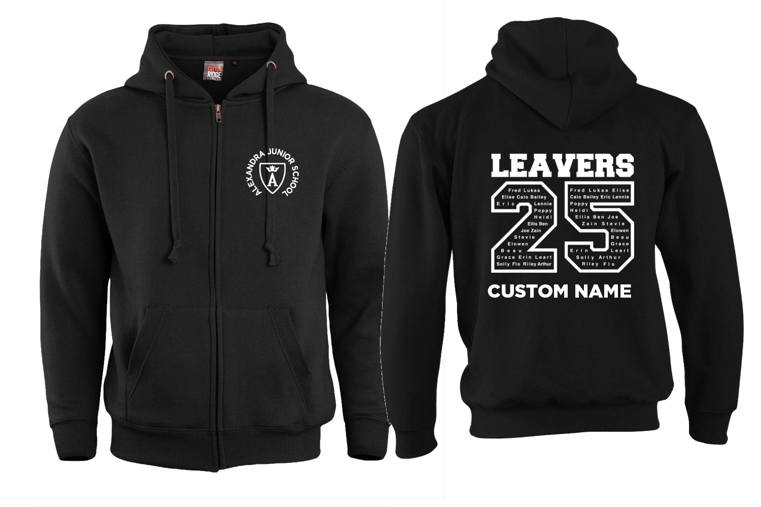 OAK Leavers Zip Hoodie