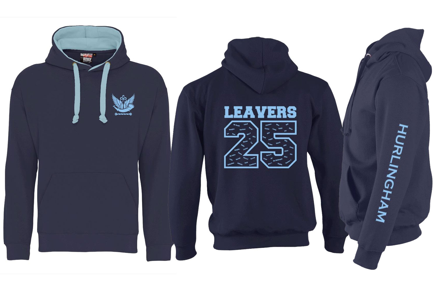 Hurlingham Leavers 25 Kids Navy Hoodie