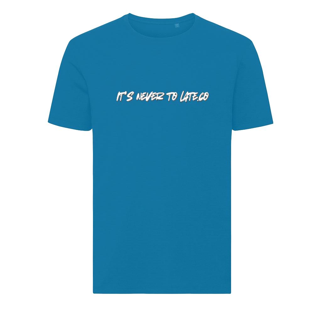 its never too late co handwriting tee
