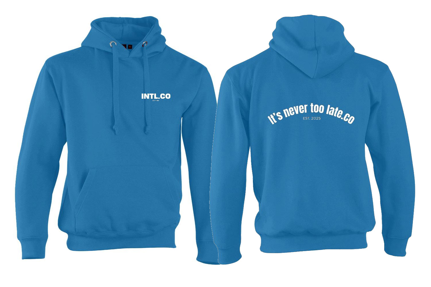 INTL.CO White Print Hoodie
