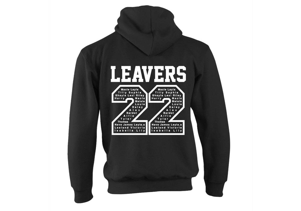 Ongar Adults Leavers hoodies