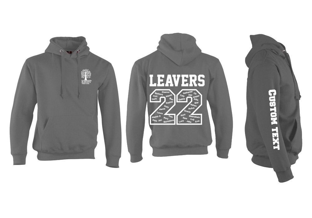 Caldecote Adult Jumbled Leavers hoodie