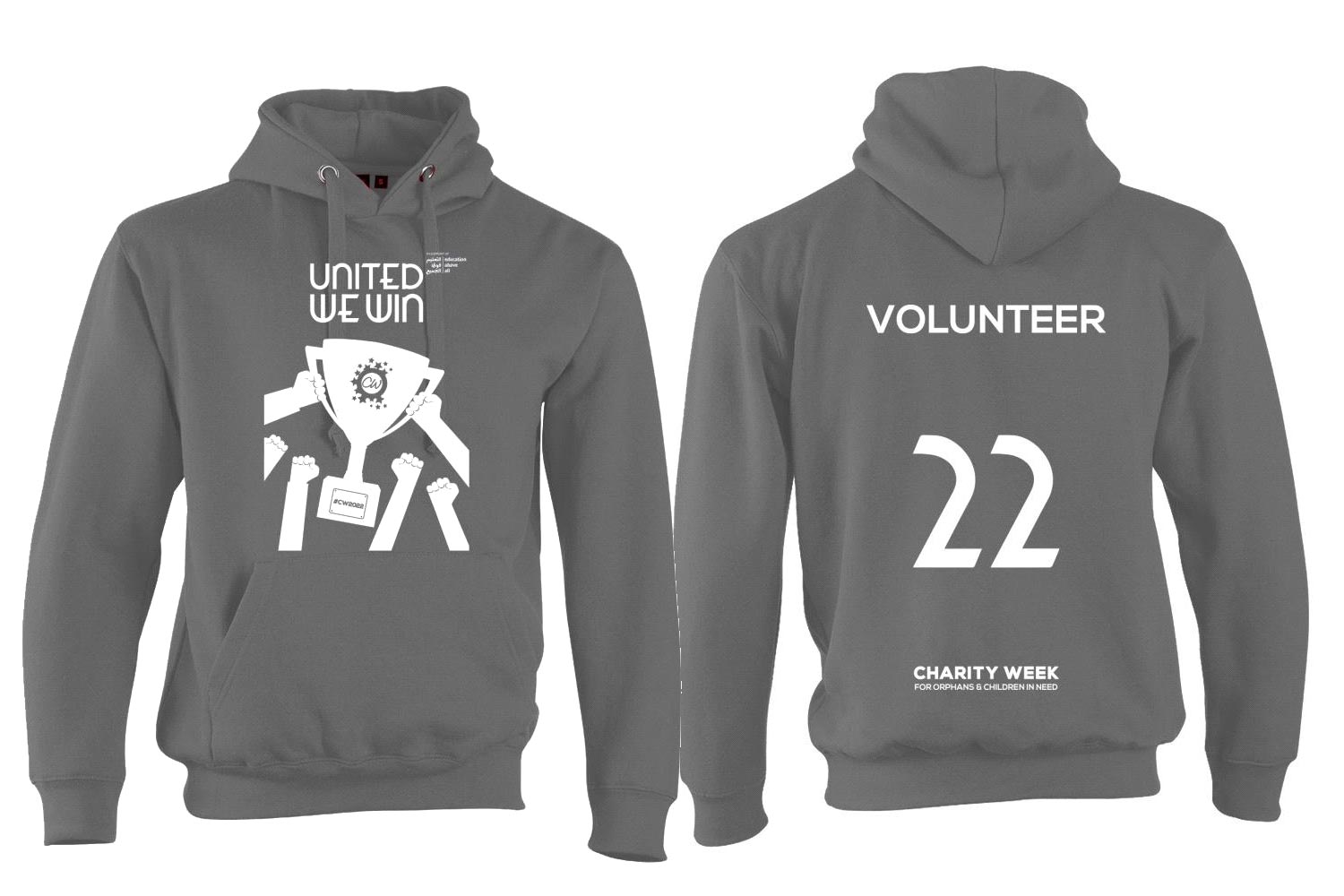 Charity Week Grey Hoodie Qatar 2022